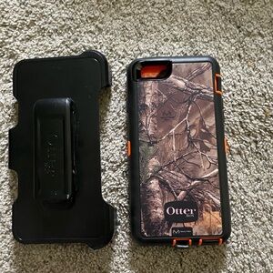 OtterBox Black Rugged Phone Case with Shock Absorption and Slim Design